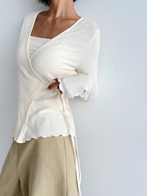 Ribbon Wrap Cardigan