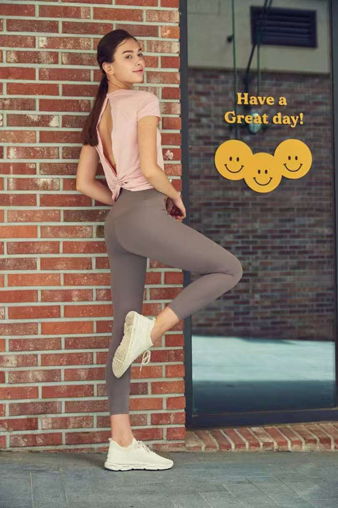 High Elasticity Cool UV-cut Part 9 Leggings