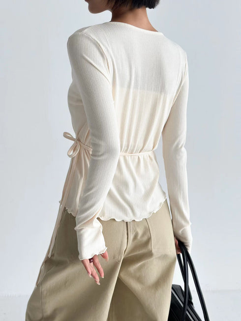 Ribbon Wrap Cardigan