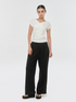 Pintuck Wide Pants