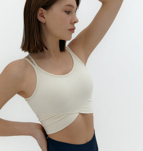 Double Line Cross Top