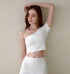 Airlight One Shoulder Crop Top