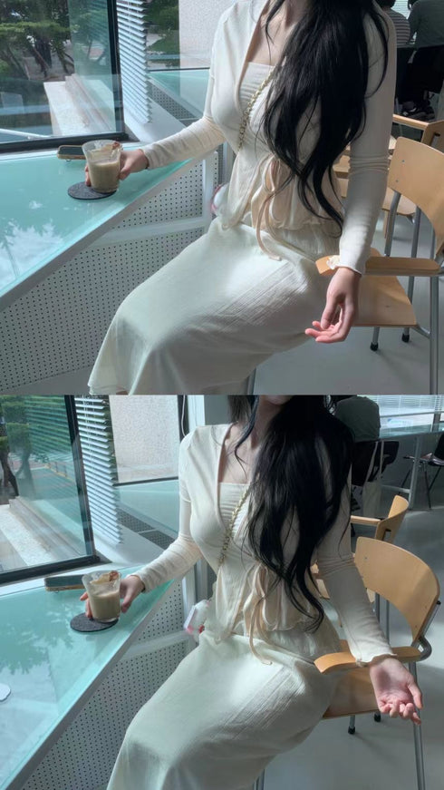 Ribbon Wrap Cardigan