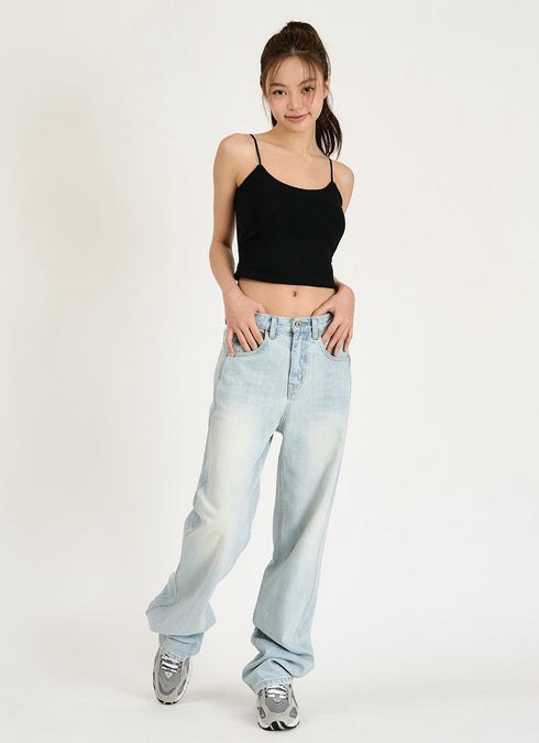 Classic Straight Denim Pants