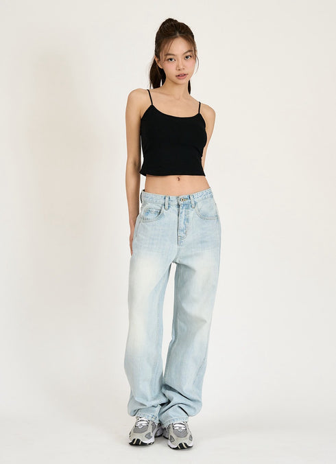 Classic Straight Denim Pants