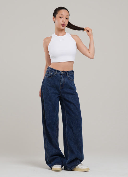 Classic Wide Denim Pants
