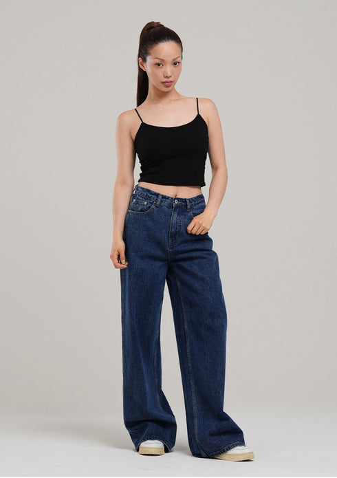 Classic Wide Denim Pants