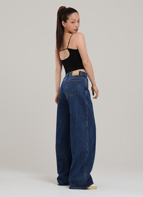Classic Wide Denim Pants