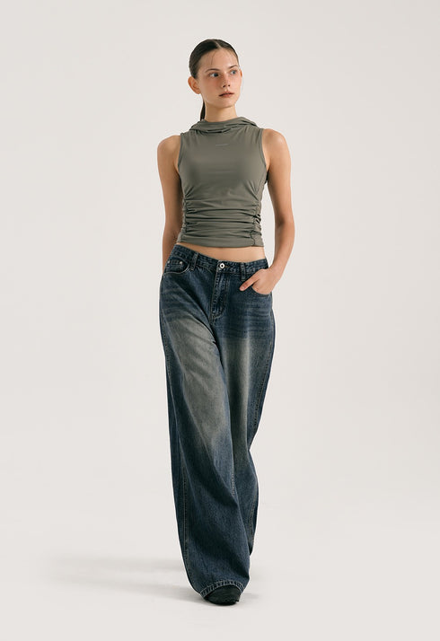 Classic Wide Denim Pants