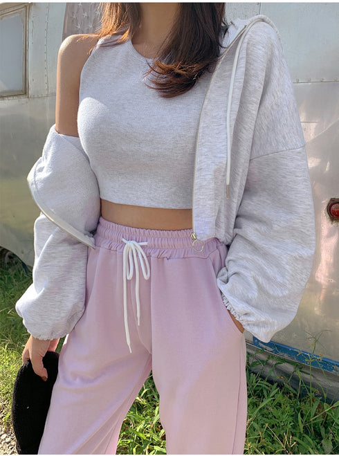 Bubble Hood Zip Up Set