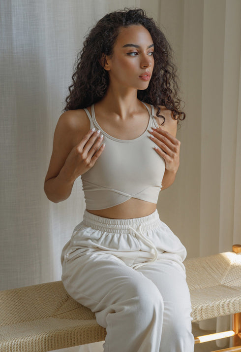 Double Line Cross Top