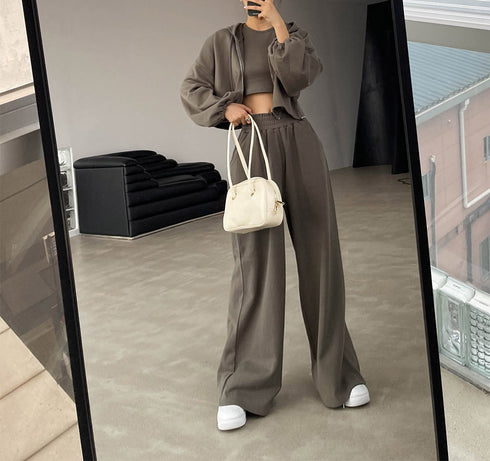 Bubble Hood Zip Up Set