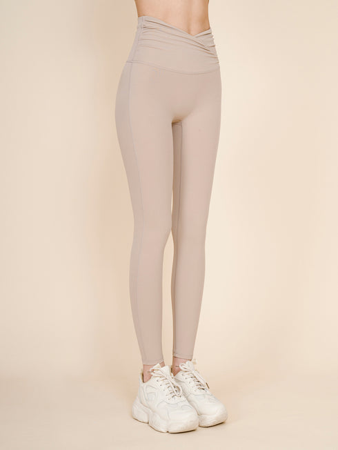 Cross Shirring Up Leggings