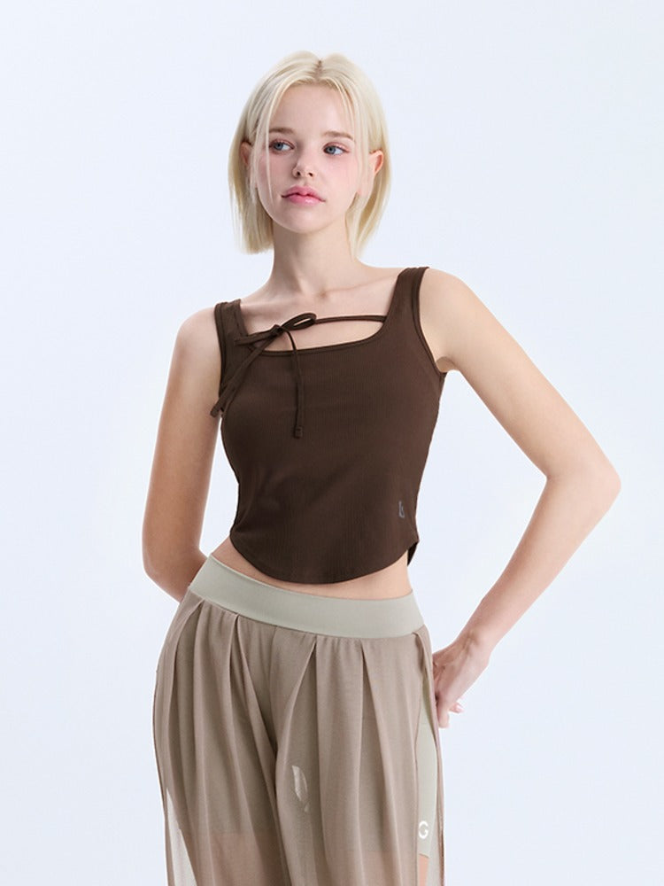 El-flex Rib Front Ribbon Sleeveless