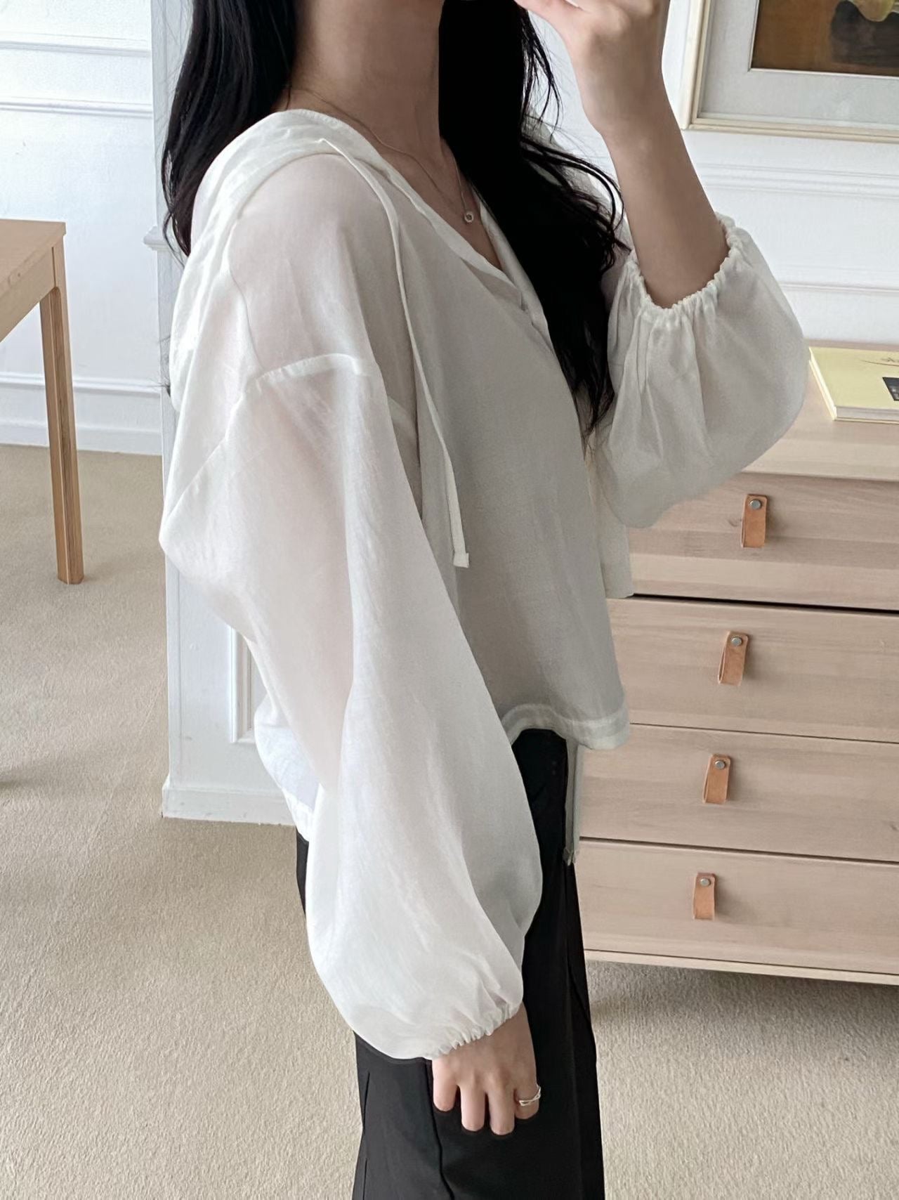 See-through Hoodie Outer