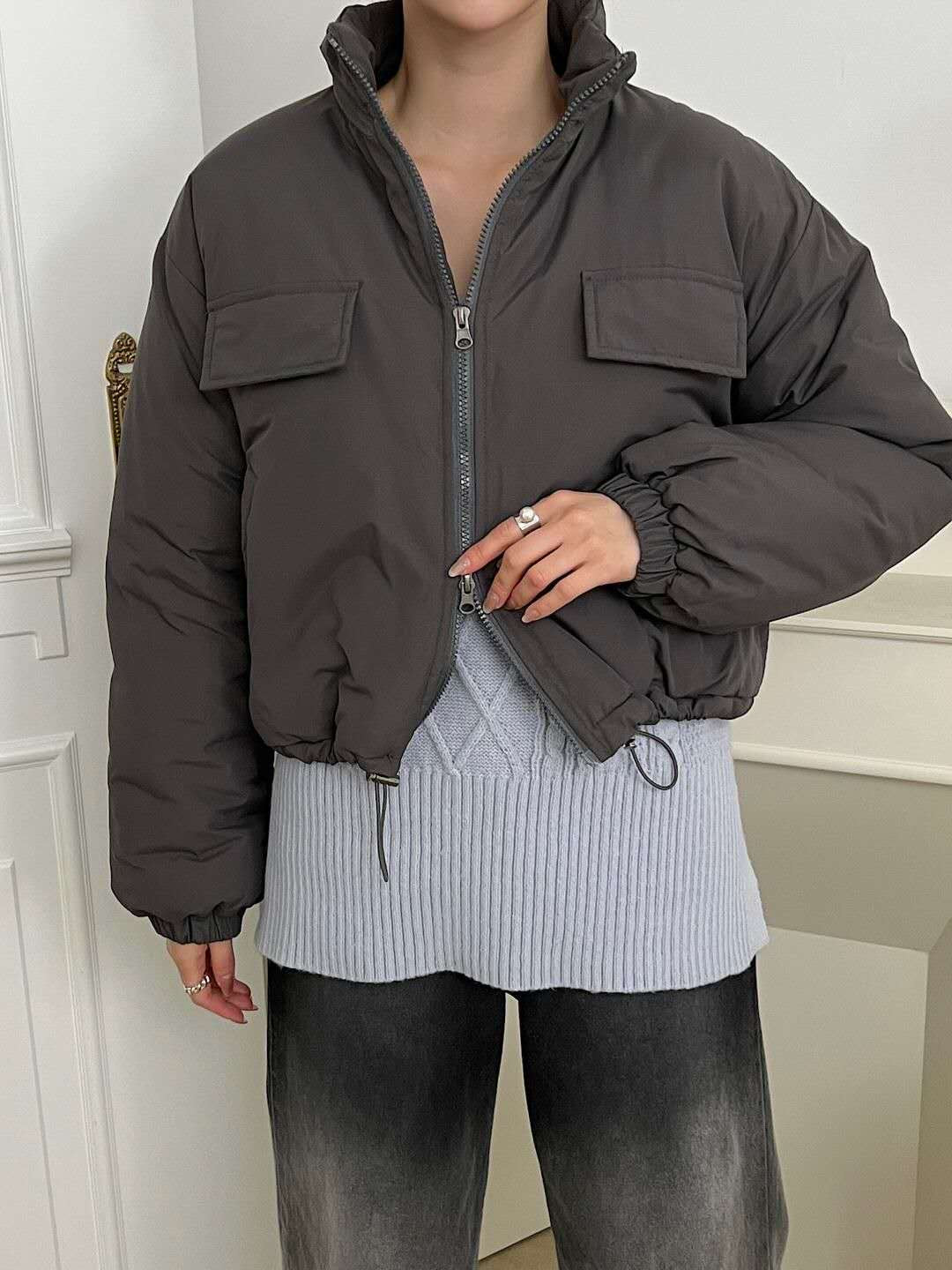 Pocket Cropped Short Padding