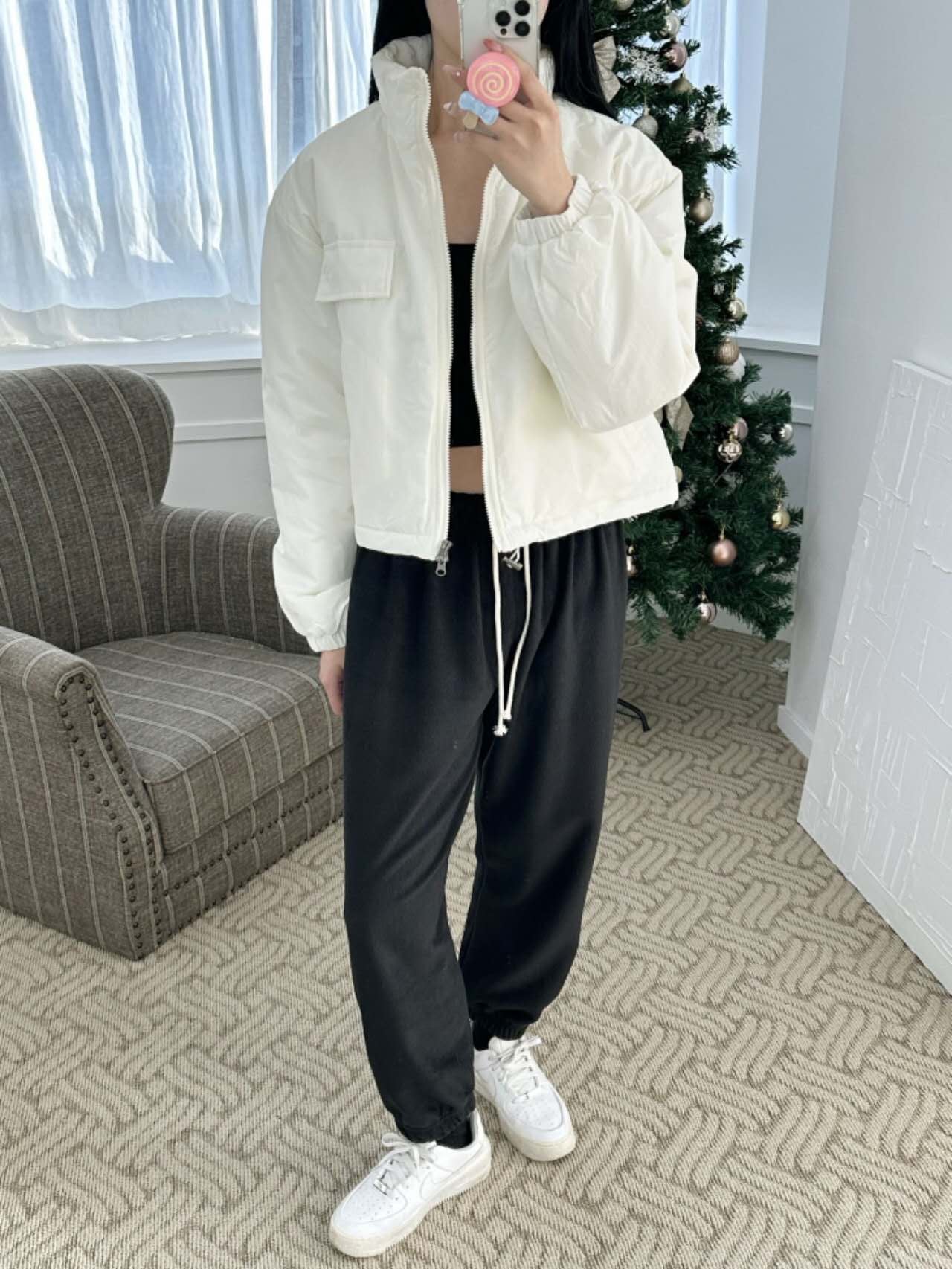 Pocket Cropped Short Padding