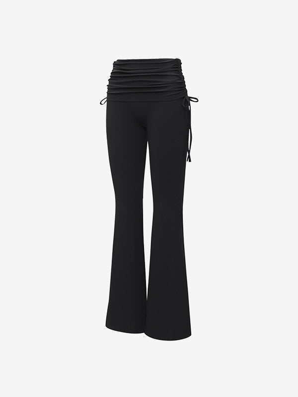 El-flex Rib Shirring Over Layered Bootcut Pants SSver.