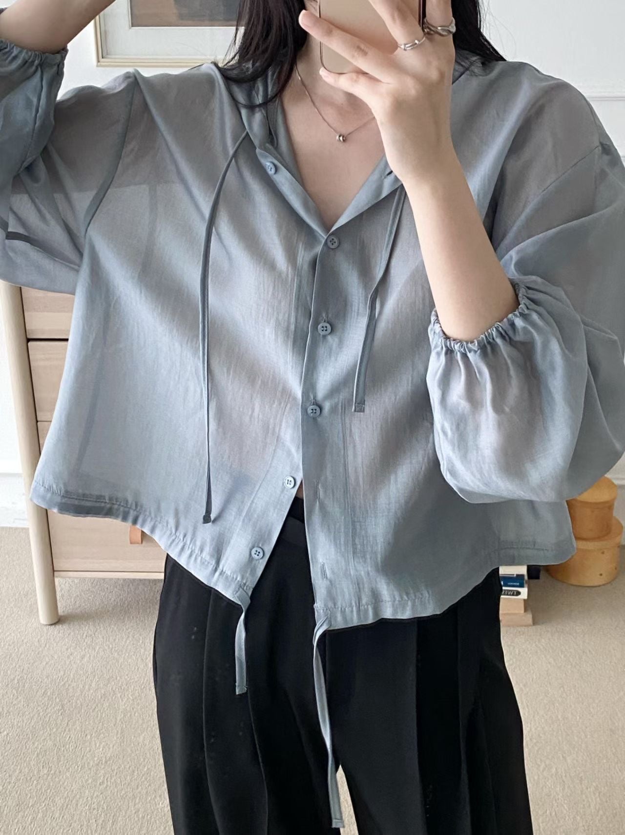 See-through Hoodie Outer