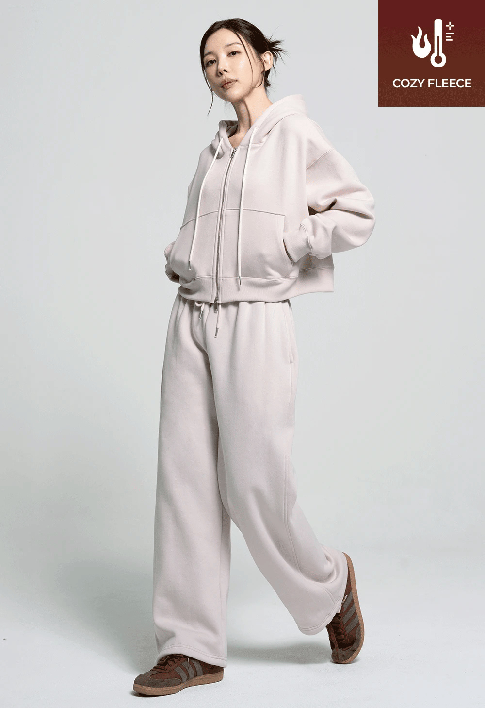 🌡️Soft Cream Napping Napping String Pants