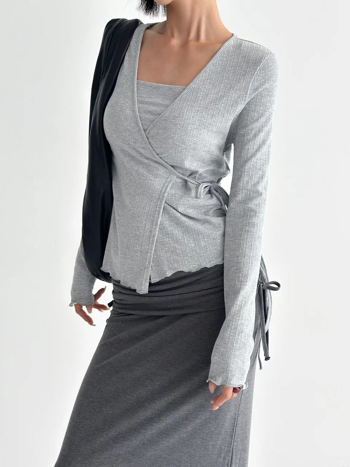 Ribbon Wrap Cardigan