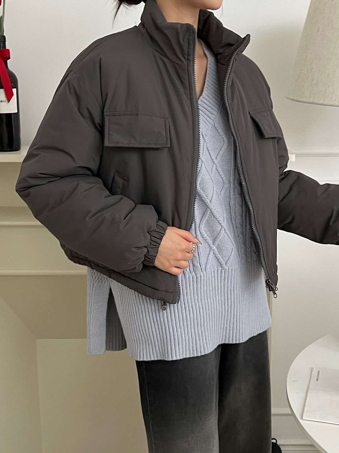 Pocket Cropped Short Padding