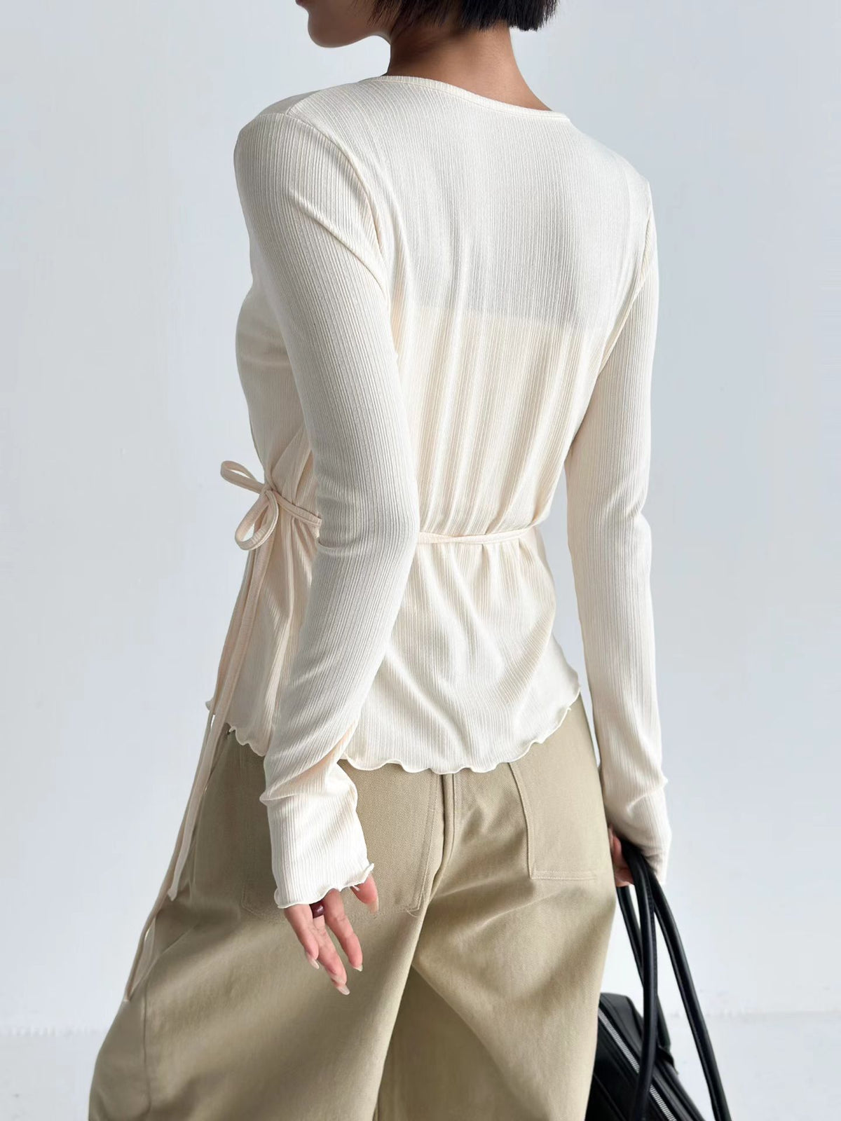 Ribbon Wrap Cardigan