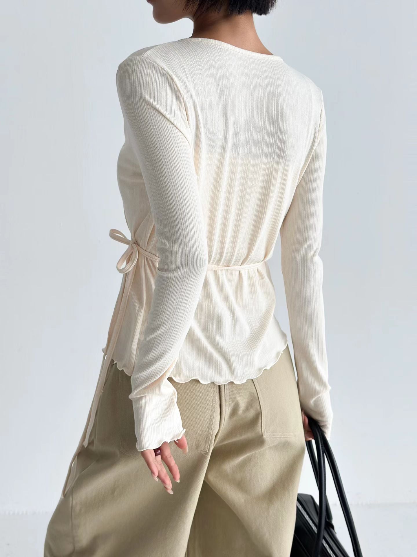 Ribbon Wrap Cardigan