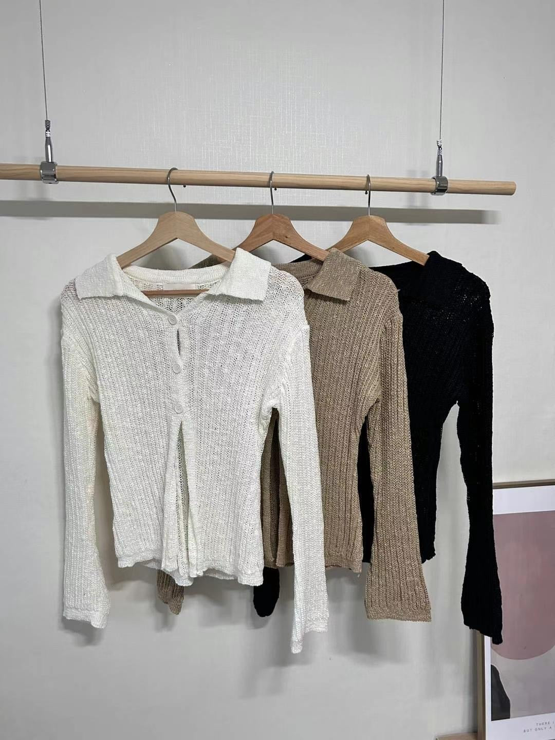 Three Button Knit