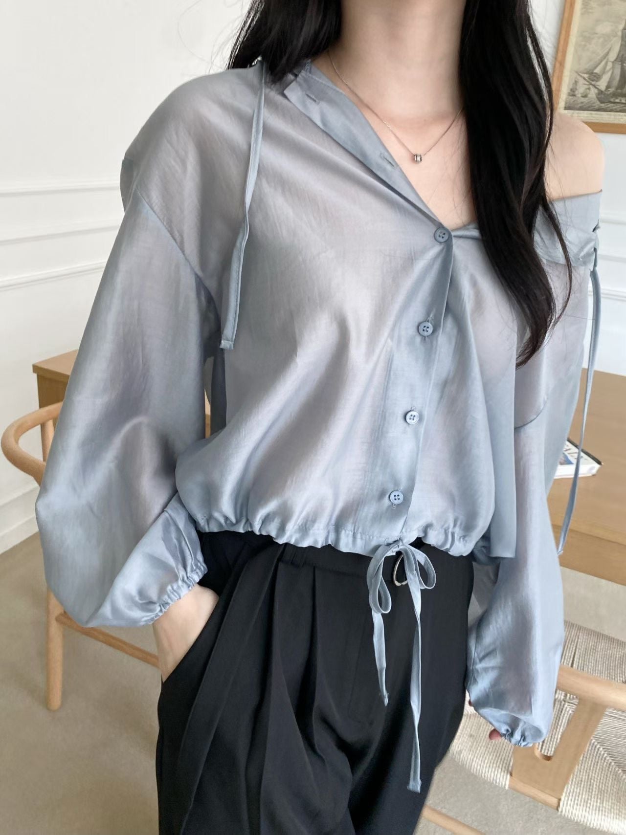 See-through Hoodie Outer
