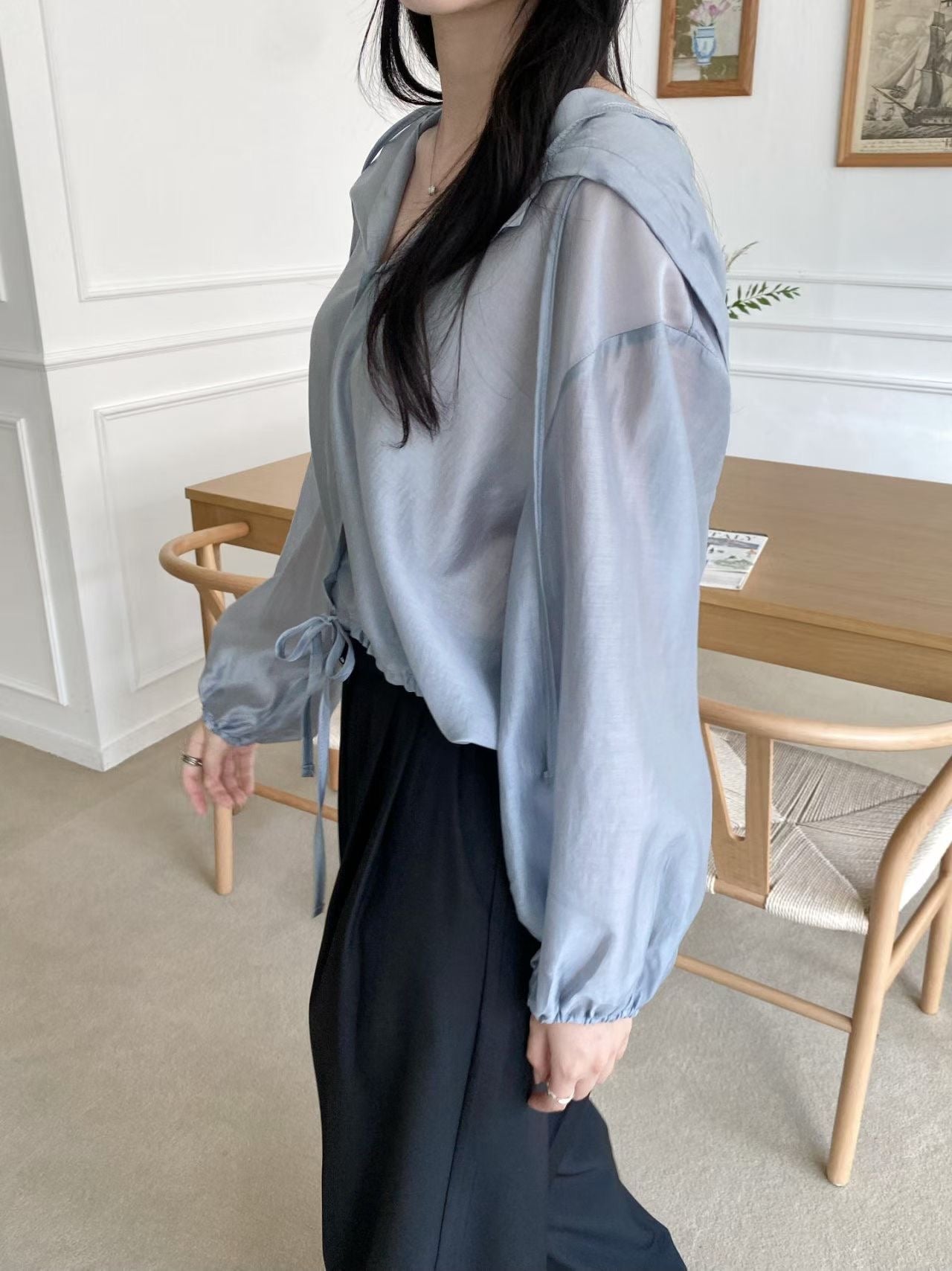 See-through Hoodie Outer