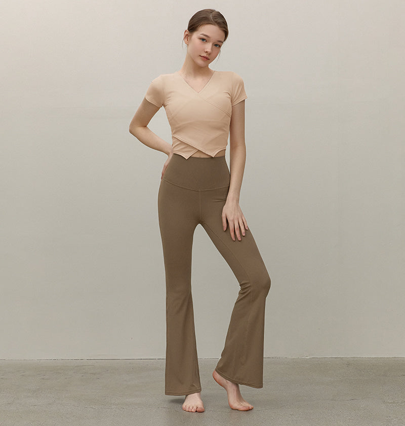 Back Cross Bootcut Leggings