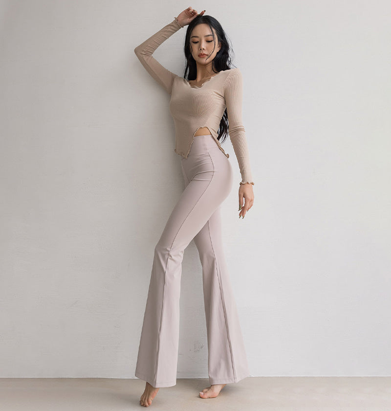 Dear Slit Ribbed Sleeve