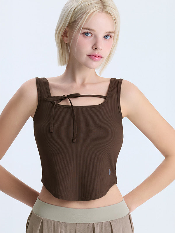 El-flex Rib Front Ribbon Sleeveless