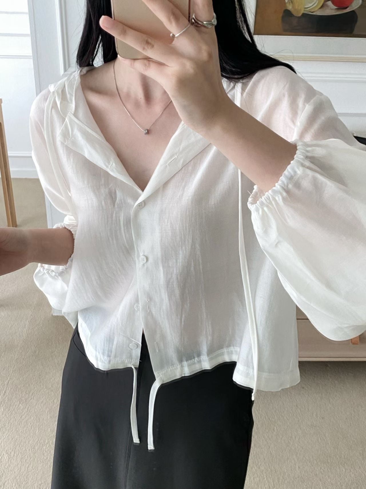 See-through Hoodie Outer