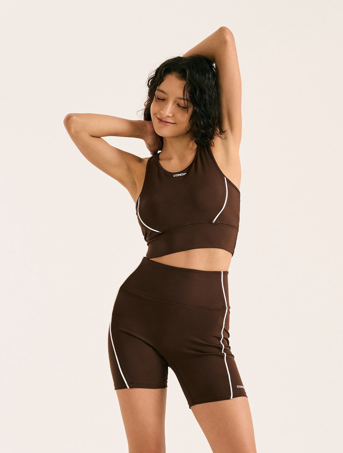 Piping Active Sports Bra