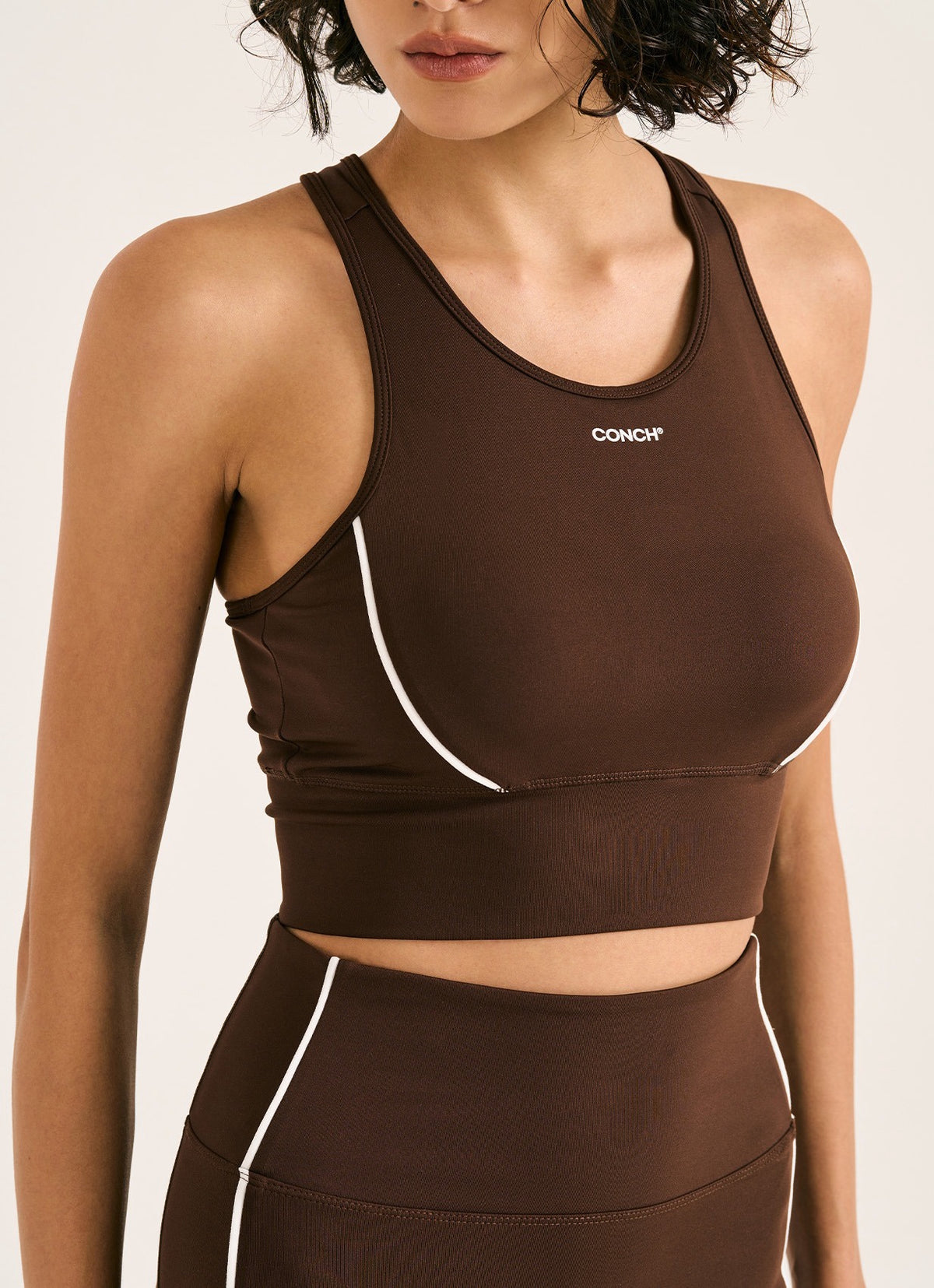 Piping Active Sports Bra
