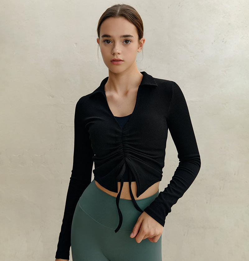 J V Neck String Sleeve