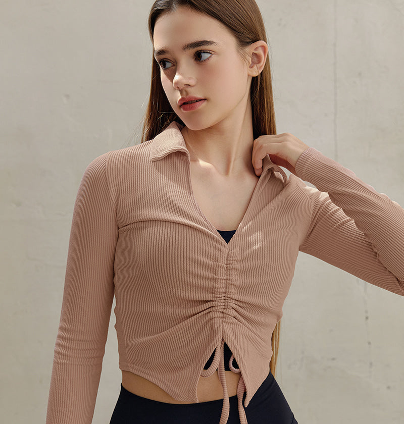 J V Neck String Sleeve