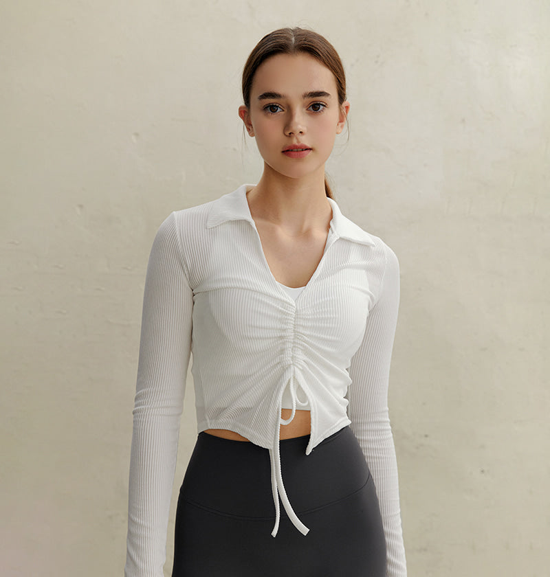 J V Neck String Sleeve