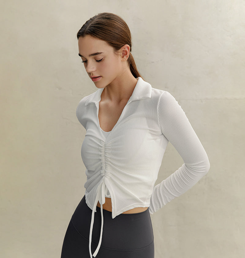 J V Neck String Sleeve