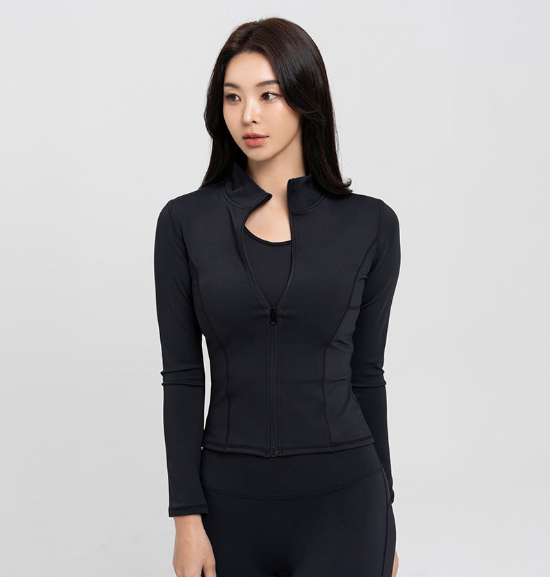Slim Fit 3D Zip-Up Jacket
