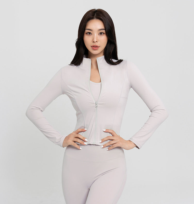 Slim Fit 3D Zip-Up Jacket