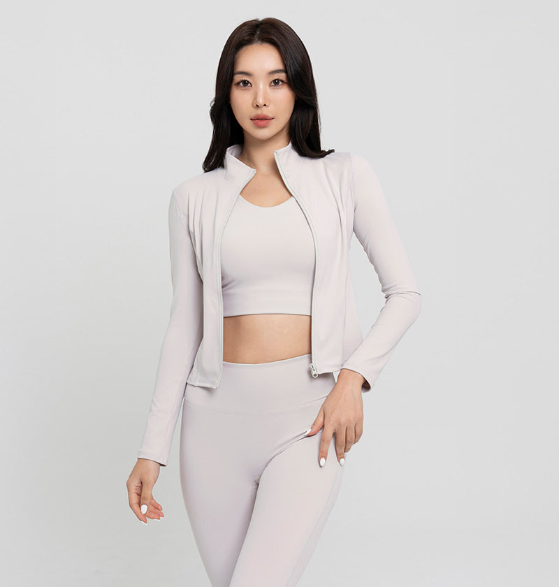 Slim Fit 3D Zip-Up Jacket